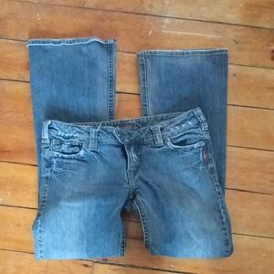 Silver Jeans Women's Straight Leg Blue Vintage Denim